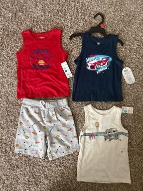 Carter's Set, Granamials sleeveless and wonder nation sleeveless shirt- size 2T